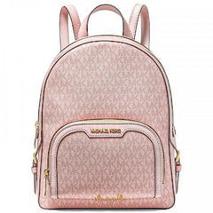 Michael Kors Double Zipper Backpack With Dust Bag (22M07-Pink)