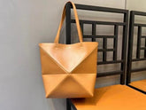 Loewe Limited Edition Puzzle Fold Tote Bag With OG Box & Dust Bag (Brown - 698)