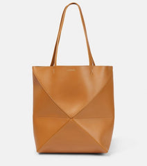 Loewe Limited Edition Puzzle Fold Tote Bag With OG Box & Dust Bag (Brown - 698)