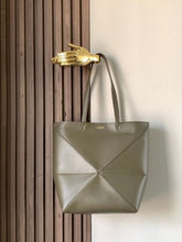 Loewe Limited Edition Puzzle Fold Tote Bag With OG Box & Dust Bag (Green - 699)