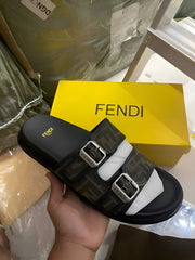 UA FENDI ROMA DOUBLE STRAP SLIDE WITH CARRY BAG