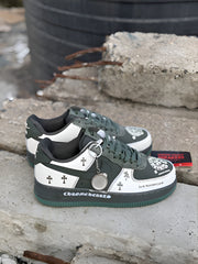 Airforce 1 low chrome heart green Semi ua As 2388