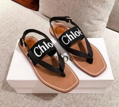 Chloe Woody Thong Sandal With Original Box & Dust Cover