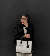 Michael Kors Handbag Mirella Tote Canvas With Dust Bag 223201 Black