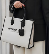 Michael Kors Handbag Mirella Tote Canvas With Dust Bag 223201 Black