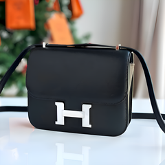 Hermes Constance Slim Epsom Vert With OG Box & Dust Bag (KG-19 Black)