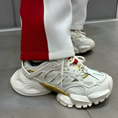 Adidas XLG Runner White Gold Metallic Red