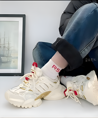 Adidas XLG Runner White Gold Metallic Red