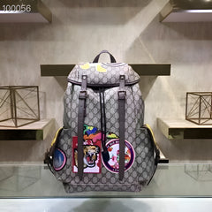 Gucci GG Supreme Donald Duck Premium Quality Backpack With Dust Bag G460029 Brown