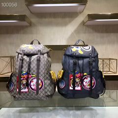 Gucci GG Supreme Donald Duck Premium Quality Backpack With Dust Bag G460029 Brown