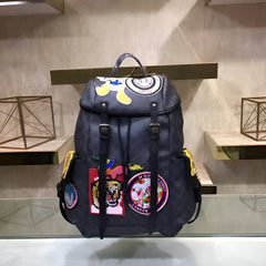 Gucci GG Supreme Donald Duck Premium Quality Backpack With Dust Bag G460029 Black