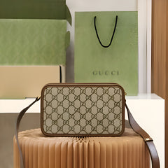 Gucci Mini GG Canvas Brown Bag With Double OG Box And Dust Bag 658572