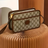 Gucci Mini GG Canvas Brown Bag With Double OG Box And Dust Bag 658572