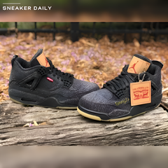 Levis x Air Jordan 4 Retro Black Denim