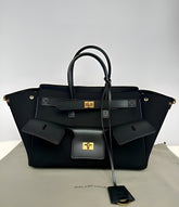 Balenciaga Bel Air CarryAll Tote Bag With Dust Bag 509 Gold Buckle