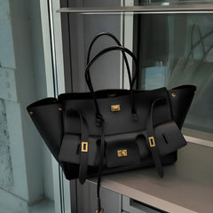 Balenciaga Bel Air CarryAll Tote Bag With Dust Bag 509 Gold Buckle