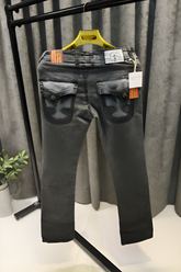 LAGUNA BEACH CHARCOAL GREY DIAMOND PATCH DENIM