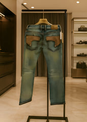 ROMAN DENIM IMPORTED LEATHER PATCH