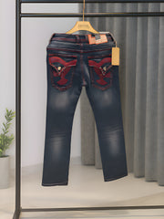 LAGUNA BEACH DENIM POCKET DIAMOND MAROON