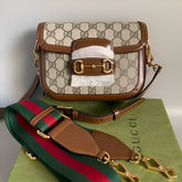 Gucci horse Bit Crossbody Sling With OG Red Box Dust Bag 658574