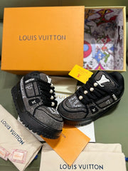 UA Louis Vuitton Swarovski Crystal Trainer Black Diamond