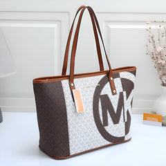 Michael Kors Voyager Leather Tote Satchel Shoulder Bag With Dust Bag (21004 Coffee Brown)