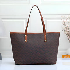 Michael Kors Voyager Leather Tote Satchel Shoulder Bag With Dust Bag (21004 Coffee Brown)