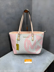 Michael Kors Voyager Leather Tote Satchel Shoulder Bag With Dust Bag (21004 Pink)