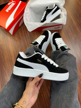 puma suede xl white black with extra lace As3 433