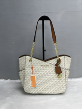 Michael Kors Beige Brown Chain Tote With DustCover Premium Quality