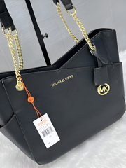 Michael Kors Black Chain Tote With DustCover Premium Quality