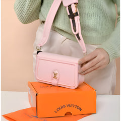 Louis Vuitton LV Canta Officer Pochette Bag With OG Box & Dust Bag & Shoulder Strap (Pink - 1023)