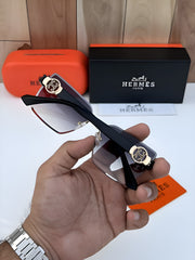 Hermes 58078 gold black shaded