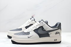 Airforce 1 low x stussy grey white 444