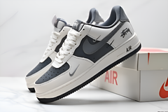 Airforce 1 low x stussy grey white 444