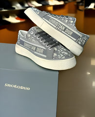 Dior canvas low Sneakers Gey