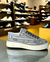 Dior canvas low Sneakers Gey