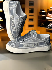 Dior canvas low Sneakers Gey