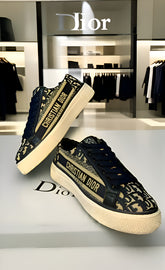 Dior Canvas low Sneakers Navy