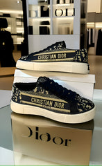 Dior Canvas low Sneakers Navy