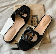 Gucci Womens Interlocking G Slides With Original Box CarryBag Packaging