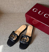 Gucci Womens Interlocking G Slides With Original Box CarryBag Packaging