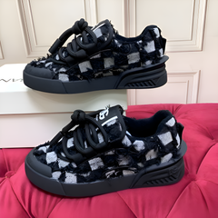 Dolce Gabbana Checkered Luxe Sneakers
