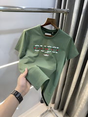 Gucci Green Logo Work Imported T-Shirt
