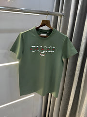 Gucci Green Logo Work Imported T-Shirt