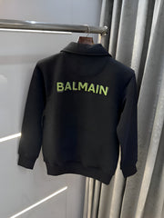 Balmain Paris Black Green Imported Zipper Jacket