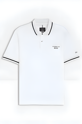 Hugo Boss X Porsche White Embroidery Logo Premium Polo T-Shirt