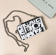 Charles & Keith CK Chain On Wallet With OG Box & Dust Bag (Multi - 858)