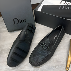 Dior Premium Loafers Leather Black