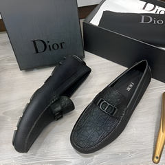 Dior Premium Loafers Leather Black
